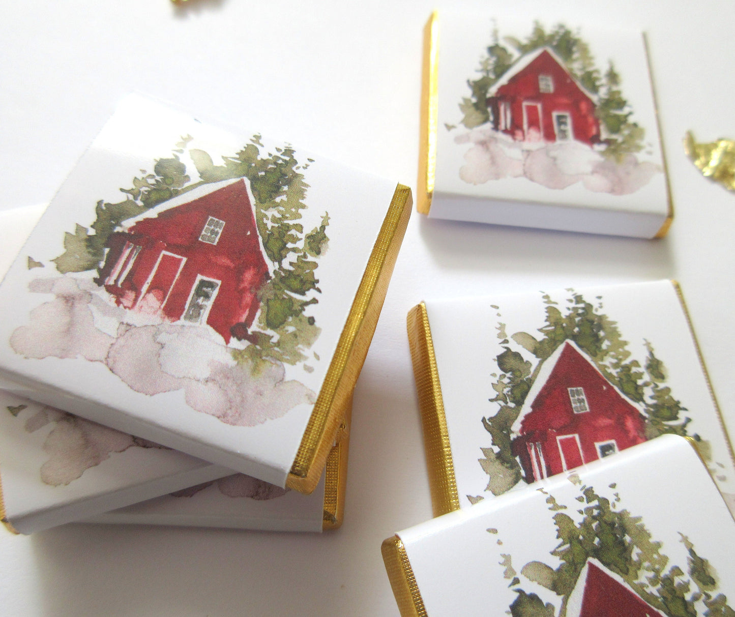 Personalised Christmas Woodland Chocolates – Pack of 25