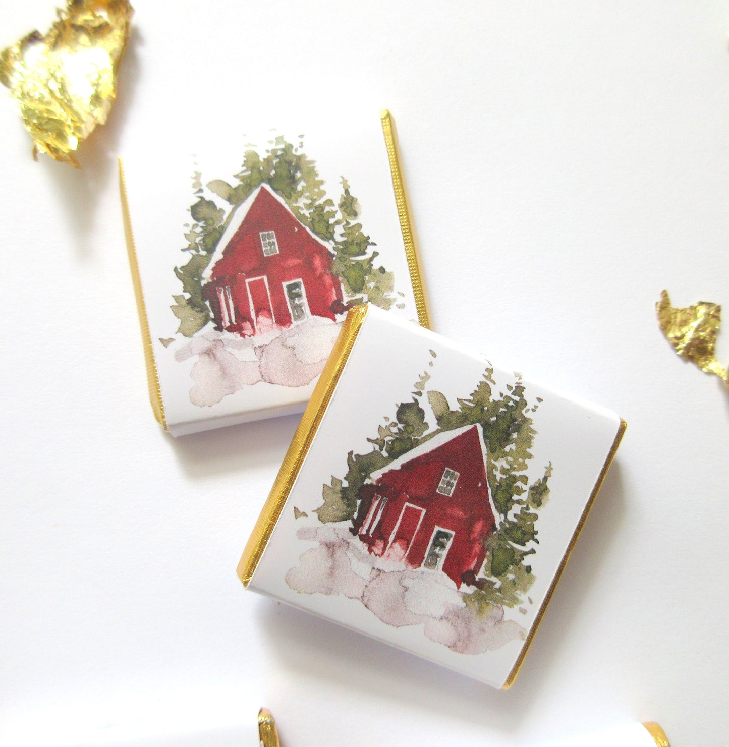 Personalised Christmas Woodland Chocolates – Pack of 25