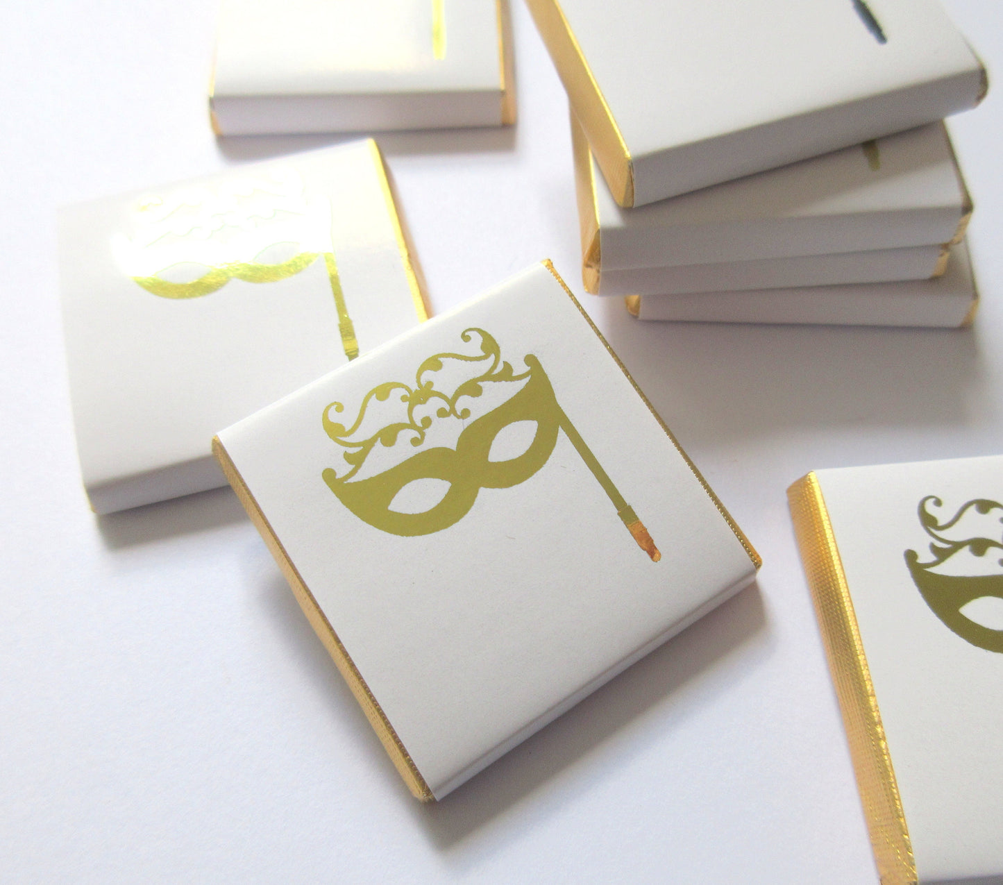 Masquerade Ball Favours – Personalised Carnival Chocolates (Pack of 25)