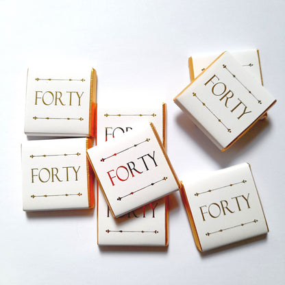 Personalised Golden Birthday Chocolate Favours – Milestone Celebration (Pack of 25)