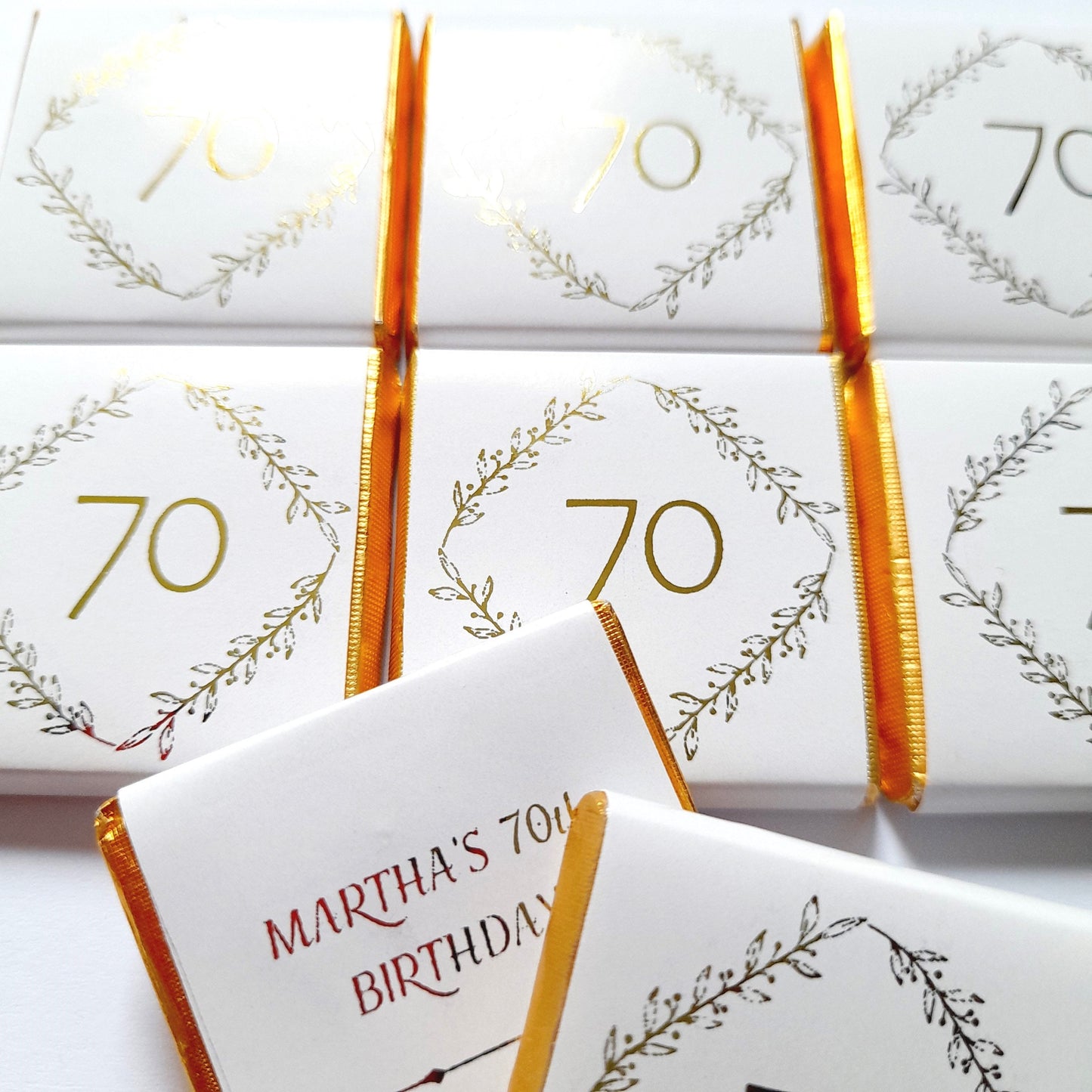 Personalised Birthday Favours – Milestone Party Chocolates (Pack of 25)