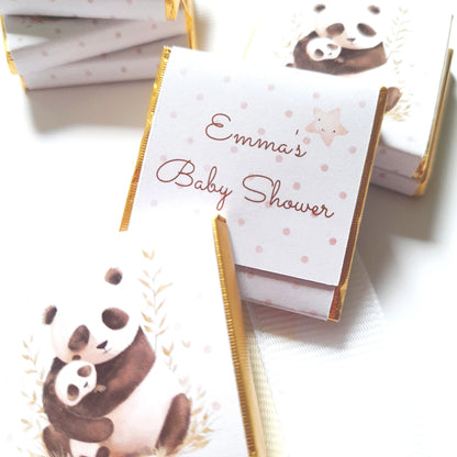 Mama Panda Baby Shower Chocolate Favours (Pack of 25)