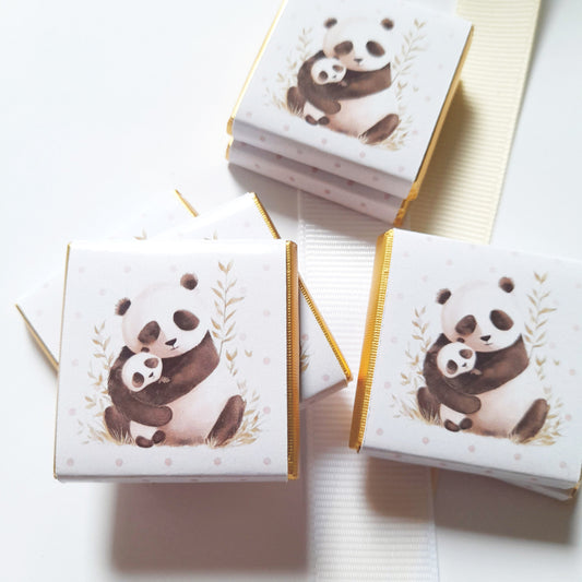 Mama Panda Baby Shower Chocolate Favours (Pack of 25)