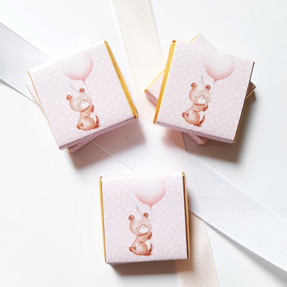 Personalised 1st Birthday Baby Bear Chocolate Favours  ( Pack of 25)