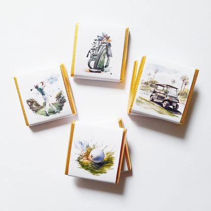 Personalised Golf Chocolate Favours – Pack of 25