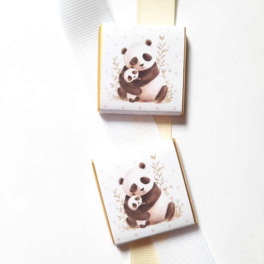 Mama Panda Baby Shower Chocolate Favours (Pack of 25)