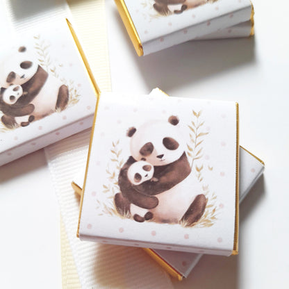 Mama Panda Baby Shower Chocolate Favours (Pack of 25)