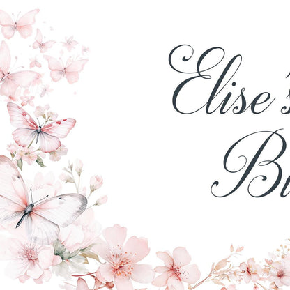 Personalised Butterfly and Blossom Birthday Banner