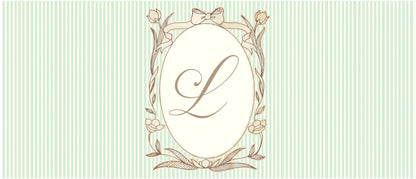 Personalised French-Style Birthday Banner – Soft Green Stripes & Monogram