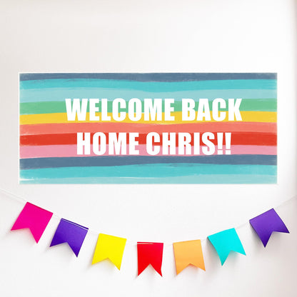 Home Sweet Home Personalised Welcome Banner
