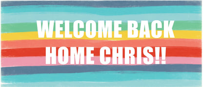 Home Sweet Home Personalised Welcome Banner