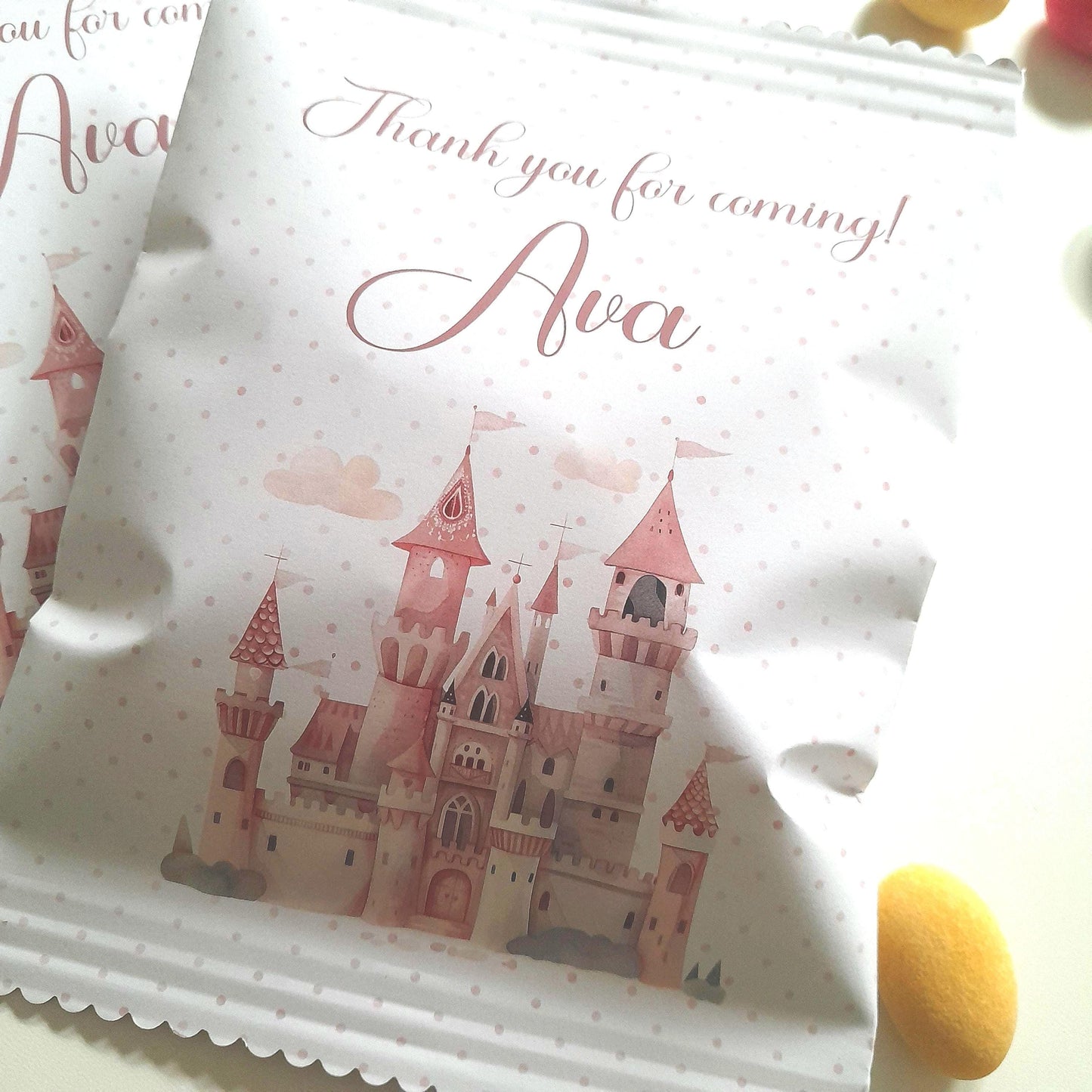 Princess Castle Party Bags – Personalised Birthday Favours (Set of 10)