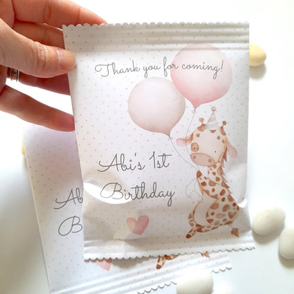 1st Birthday baby girl party bags