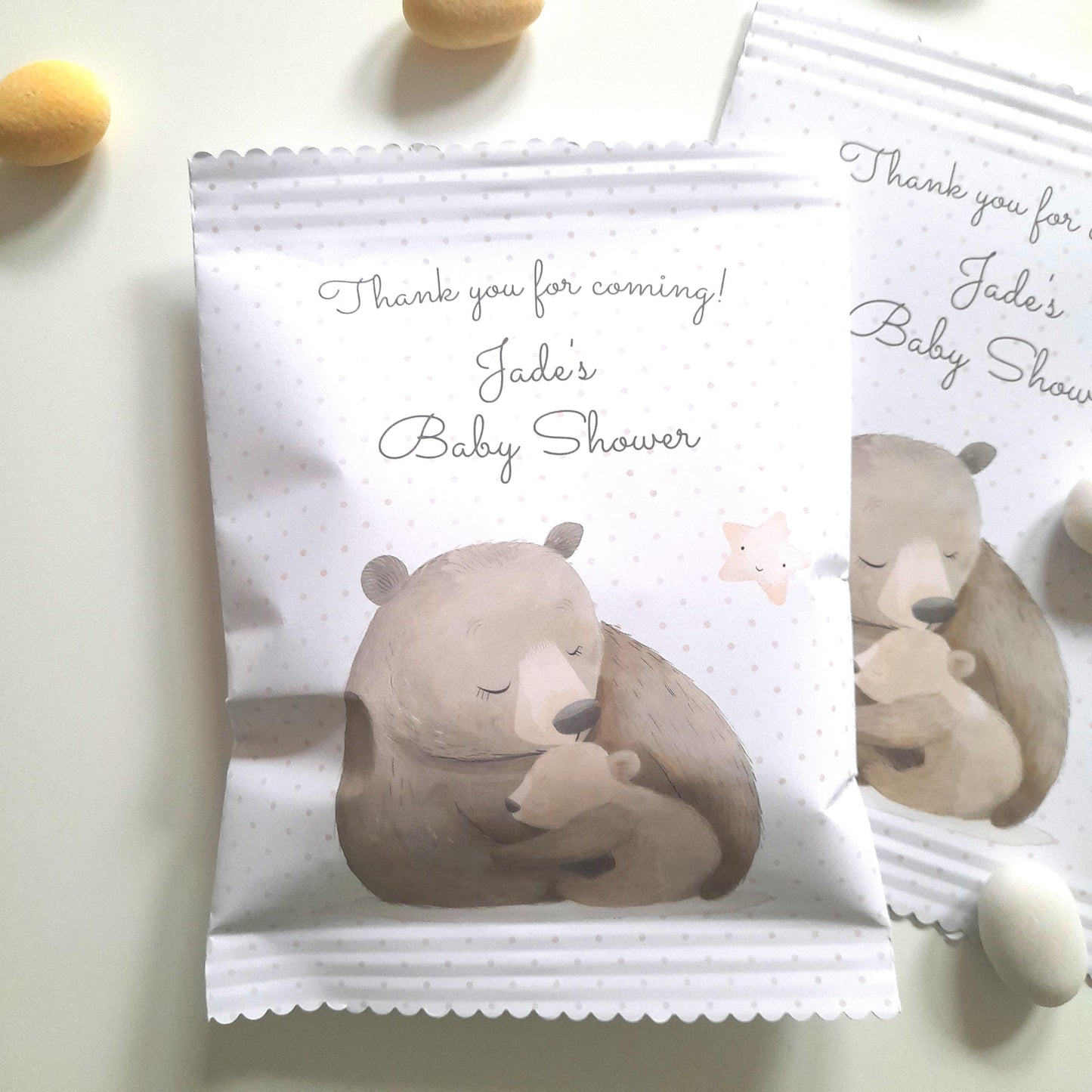Mama Bear Baby Shower Party Bags – Personalised (Set of 10)