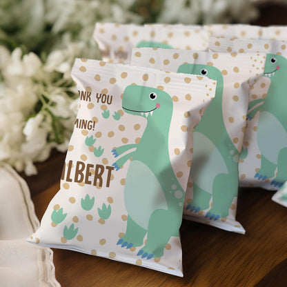 Personalised Dinosaur Party Bags – Custom Birthday Favours (Pack of 10)