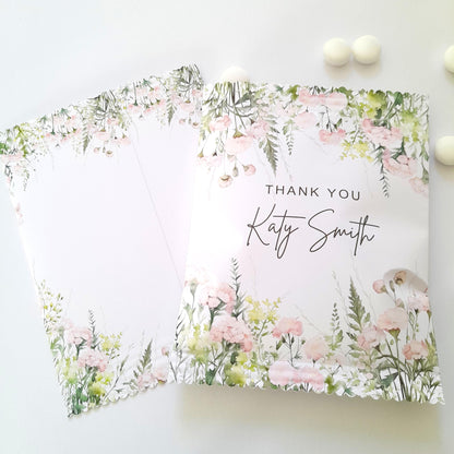 Spring Meadow Personalised Thank You Treat Bags (Set of 10)