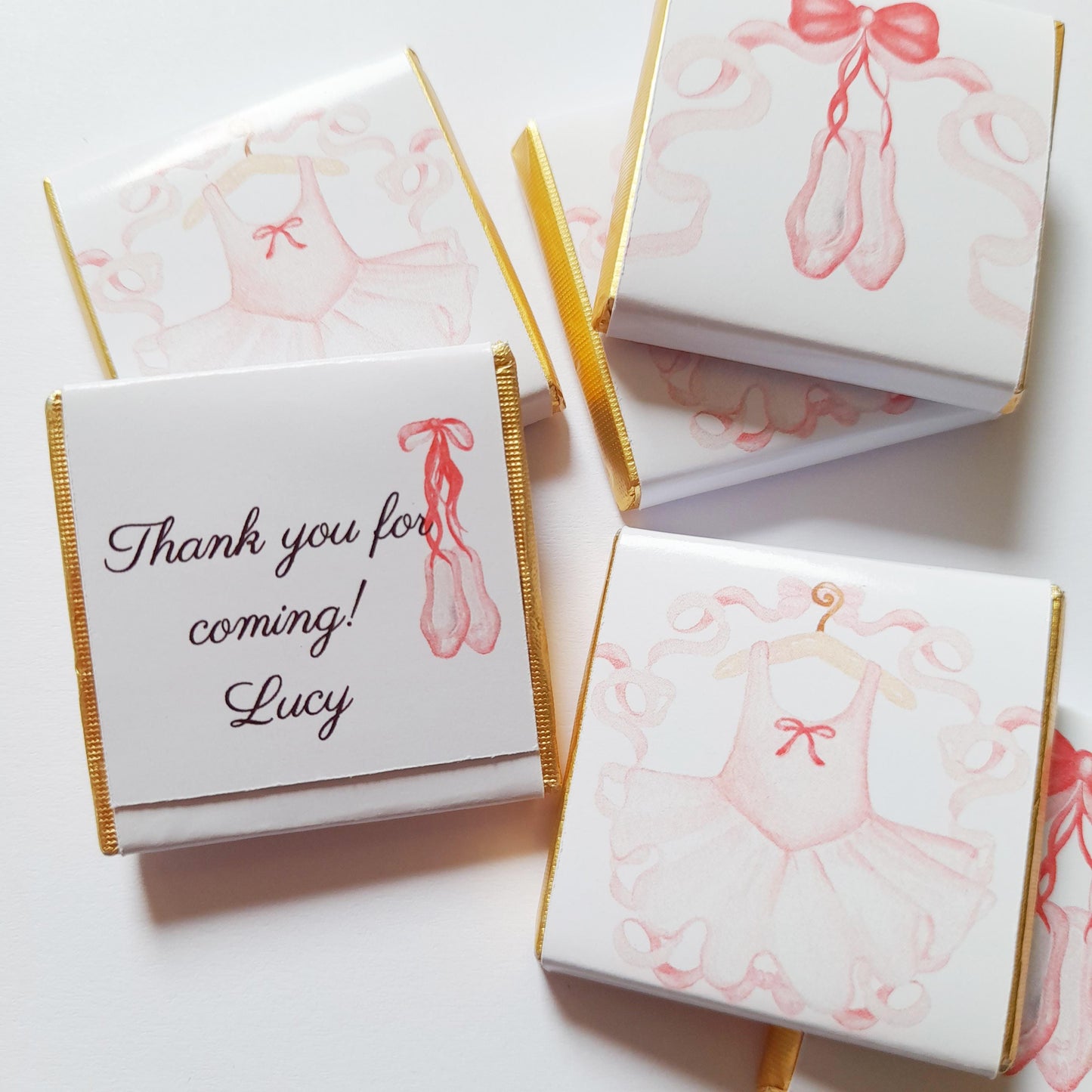 Ballerina Dress & Shoes Chocolate Favours – Pack of 25