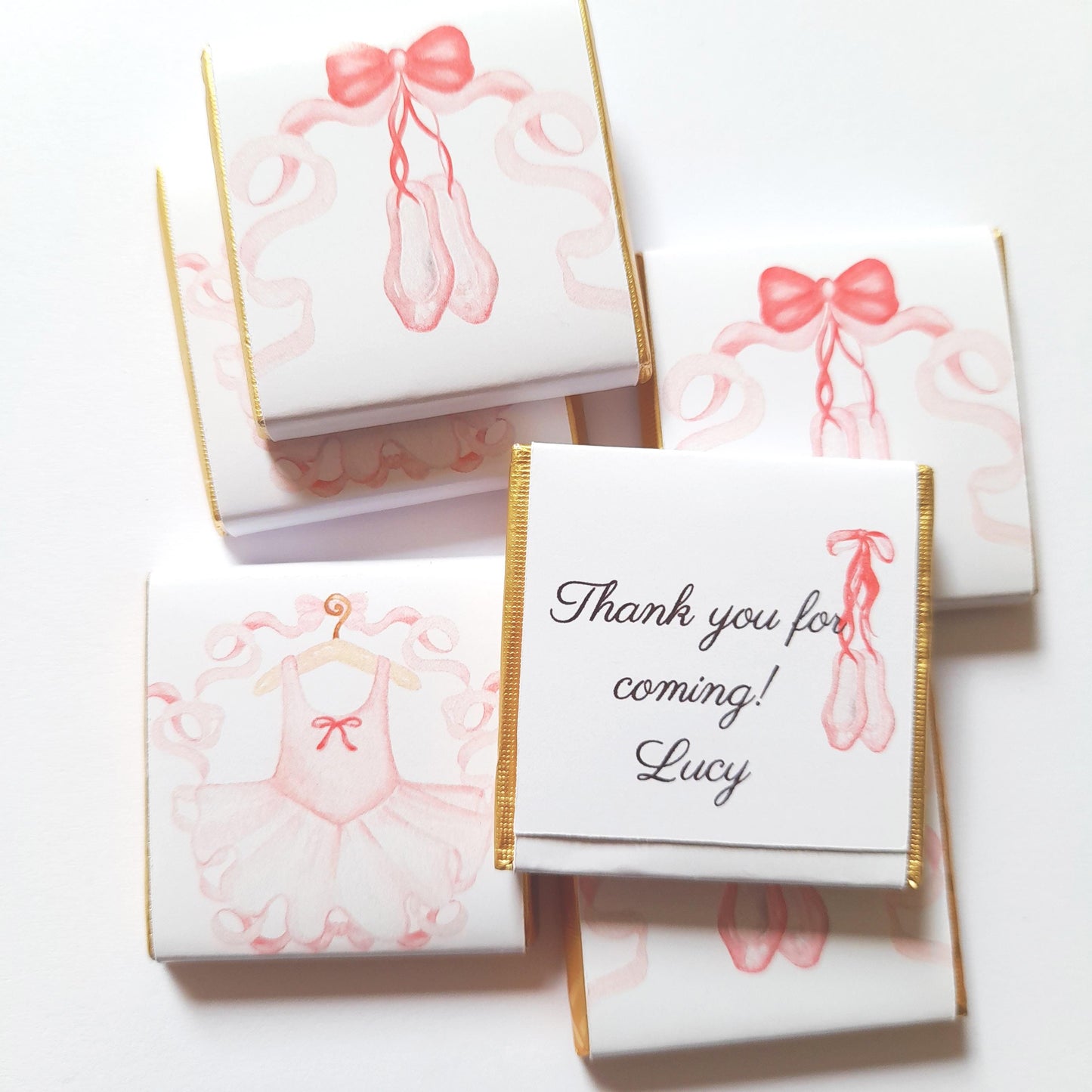 Ballerina Dress & Shoes Chocolate Favours – Pack of 25