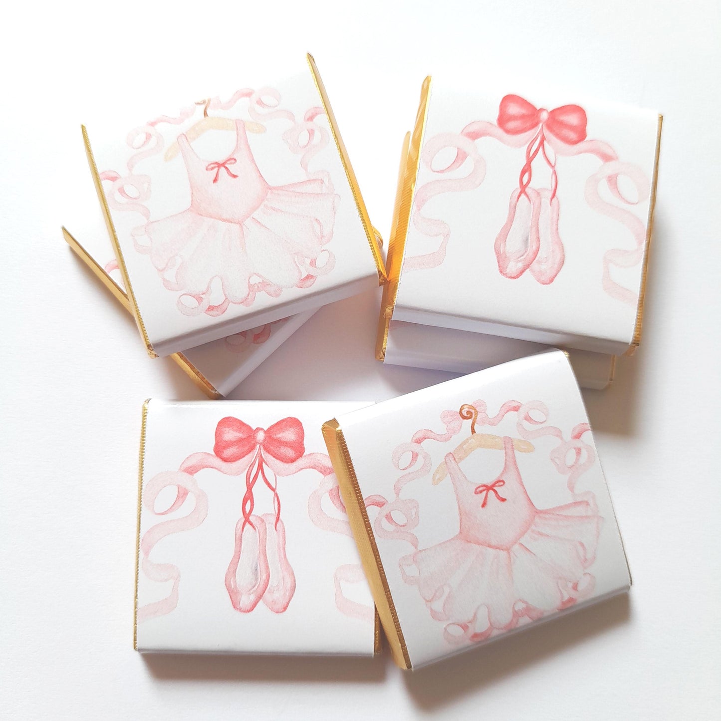 Ballerina Dress & Shoes Chocolate Favours – Pack of 25