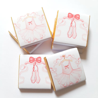 Ballerina Dress & Shoes Chocolate Favours – Pack of 25