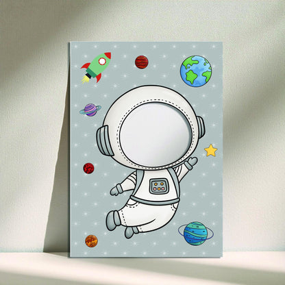 Astronaut Photo Booth Prop – Space Explorer Face Cut-Out (5 mm Foam)