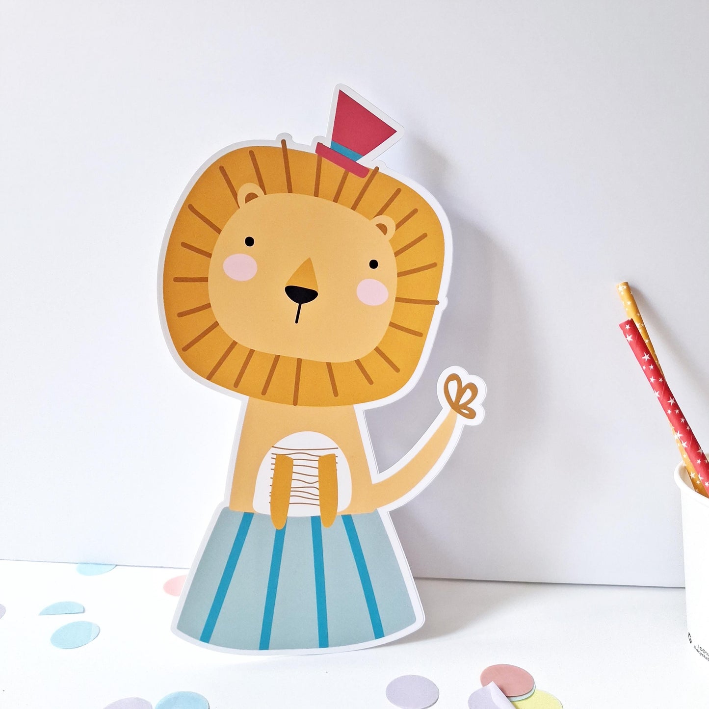 Personalised Circus Animal Cake Topper Set – Birthday Party Décor