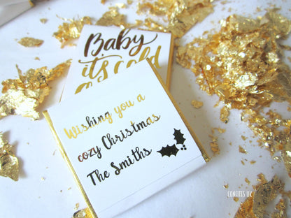 Personalised 'Baby It’s Cold Outside' Chocolates – Pack of 25