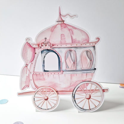 Princess Cake Topper Set – Carriage, Unicorn and Figurines