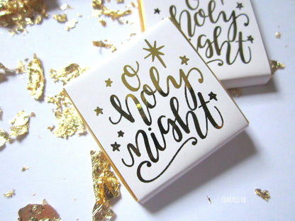 Personalised ‘O Holy Night’ Christmas Chocolates – Pack of 25