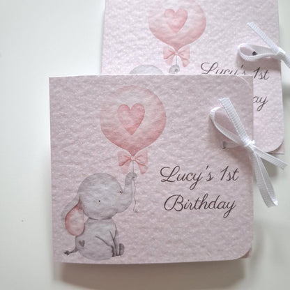 Personalised 1st Birthday Favours for Girls – Chocolate Thank-You Treats