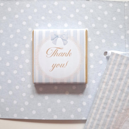 Personalised Welcome Baby Boy Favours – Chocolate Thank-You Treats