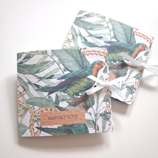 Personalised Tropical Birthday Favours – Chocolate Thank-You Treats