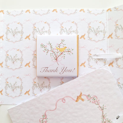 Girls’ Christening Favours – Personalised Floral Chocolate Treats