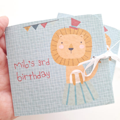 Personalised Circus Party Birthday Favours – Chocolate Thank-You Treats