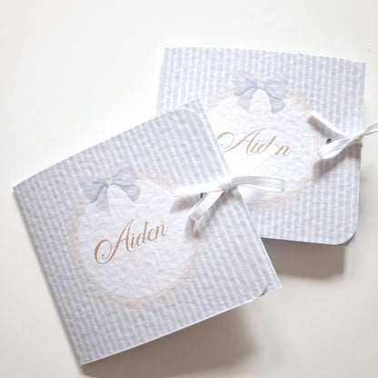 Personalised Welcome Baby Boy Favours – Chocolate Thank-You Treats