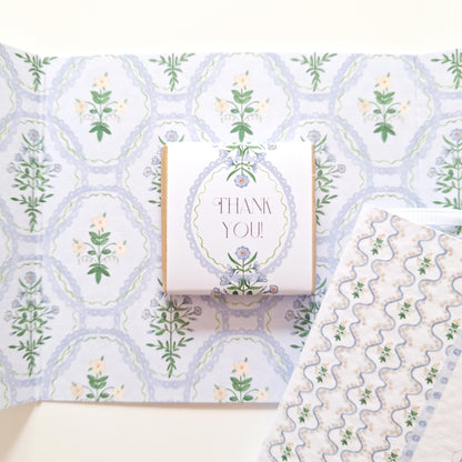 Blue Botanical Wedding Favours – Personalised Chocolate Gifts
