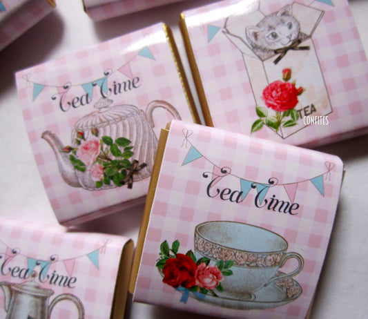 Tea party chocolate Favours