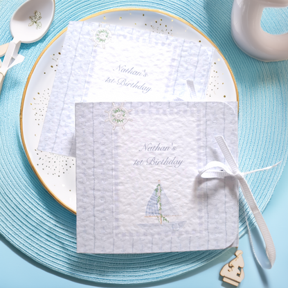 Personalised Nautical 1st Birthday Favours for Boys – Chocolate Treats