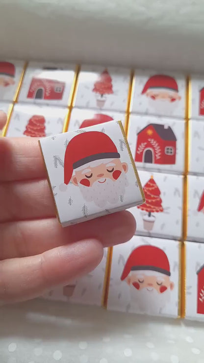 Personalised Christmas Chocolate Favours – Pack of 25