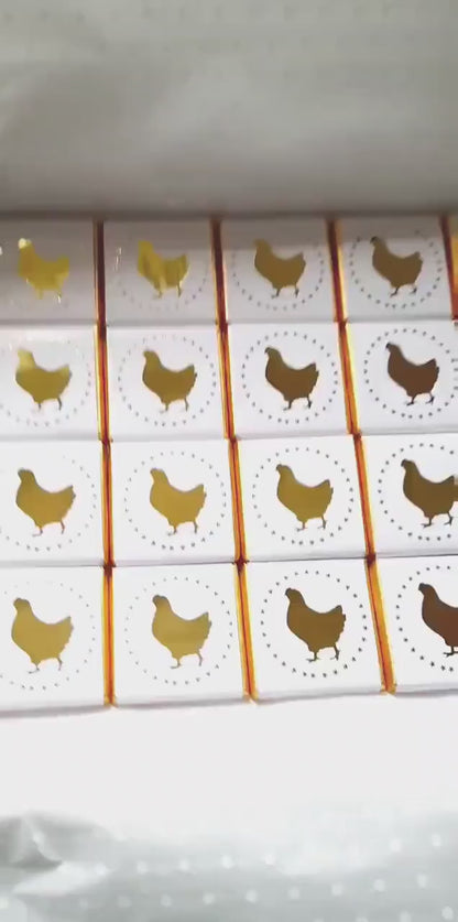 Elegant Golden Hen Do Chocolate Favours (Pack of 25)