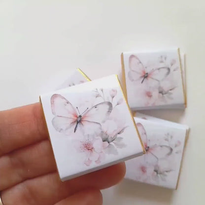 Personalised Butterfly Birthday Favours – Pack of 25 Guest Chocolates