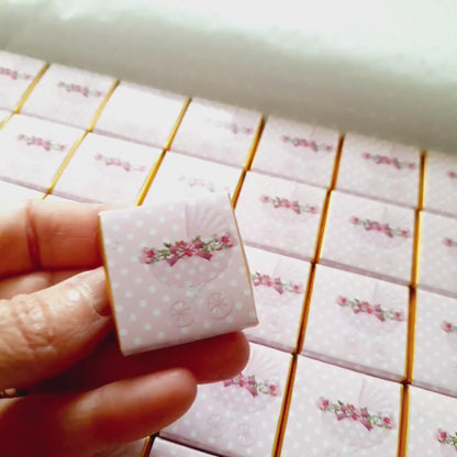 Pink Baby Shower Chocolate Favours – Personalised (Pack of 25)