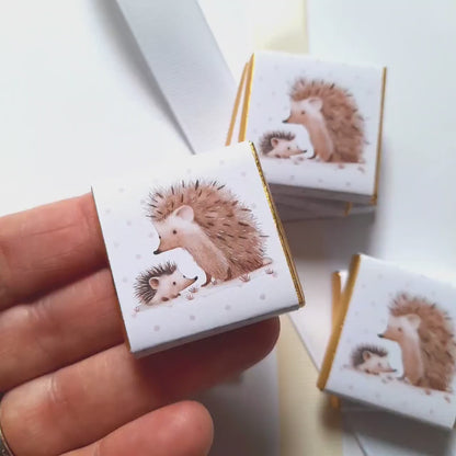 Mama Hedgehog Chocolate Favours – Personalised (Pack of 25)