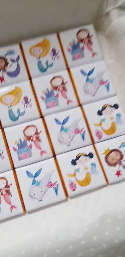 Mermaids Personalised Chocolate Favours (Pack of 25)