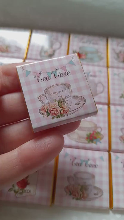 Tea Party Chocolate Favours – Personalised Pack of 25