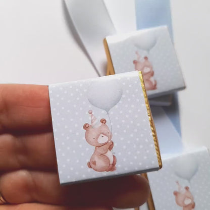 Baby Bear 1st Birthday Chocolate Favours (Pack of 25)