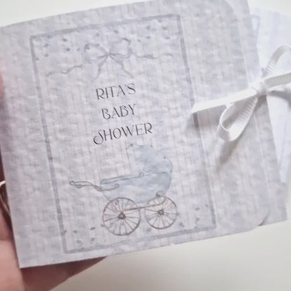 Personalised Baby Shower Favours for Boys – Soft Blue Chocolate Thank-You Treats