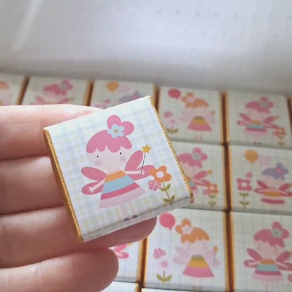 Flower Fairy Chocolate Favours – Personalised Birthday Party Treats (Pack of 25)
