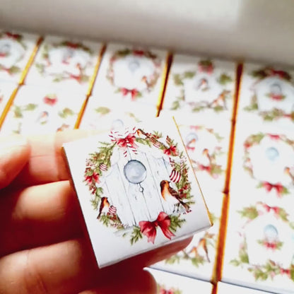 Personalised Christmas Bird Nest Chocolate Favours – Pack of 25