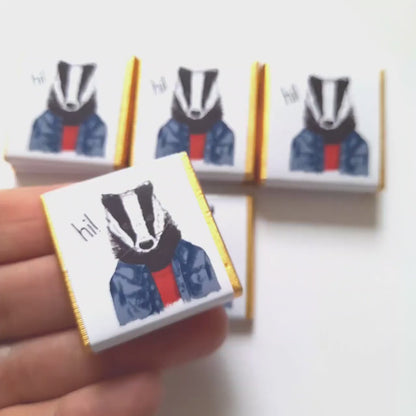 Chic Badger Birthday Chocolate Favours (Pack of 25)